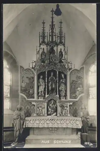 AK Schwaz, Altar in der Kirche