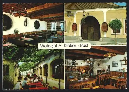 AK Rust, Weingut A. Kicker, Aussen- und Innenansicht