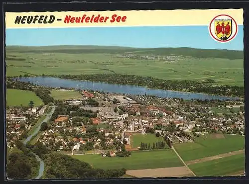 AK Neufeld an der Leitha, Ortsansicht vom Flugzeug aus