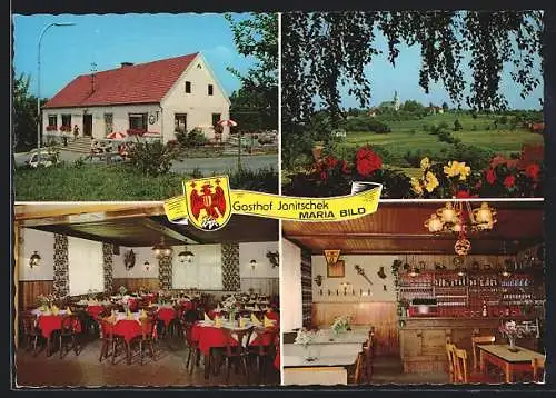 AK Maria Bild /Burgenland, Gasthof Janitschek mit Innenansicht