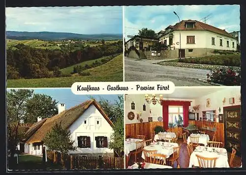 AK Oberschützen, Aschau, Kaufhaus Gasthaus & Pension Fürst, Gastraum