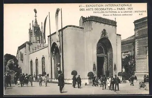 AK Paris, Exposition des Arts décoratifs 1925, Pavillon National de la Grande-Bretagne