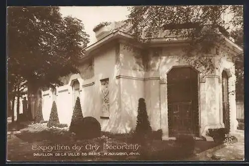 AK Paris, Exposition des Arts décoratifs 1925, Pavillon de la Ville de Paris (R. Bouvard, Arch.)