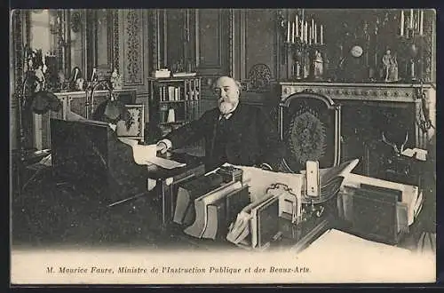 AK Maurice Faure, Ministre de l`Instruction Publique et des Beaux-Arts