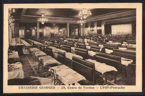 AK Lyon-Perrache, Brasserie Georges, Innenansicht