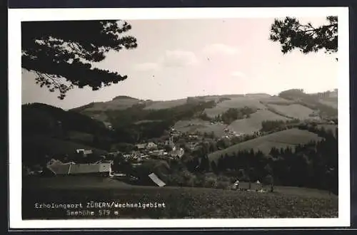 AK Zöbern /Wechselgebiet, Ansicht von einer Höhe aus