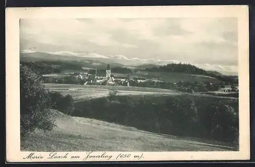 AK Maria Laach am Jauerling, Ortsansicht aus der Ferne