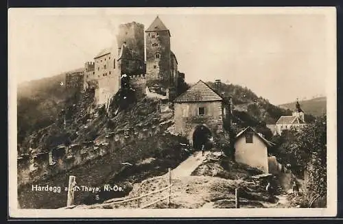 AK Hardegg a. d. Thaya, Eingang der Burg