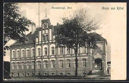 AK Röbel / Müritz, Blick auf das Grossherzogliche Amt