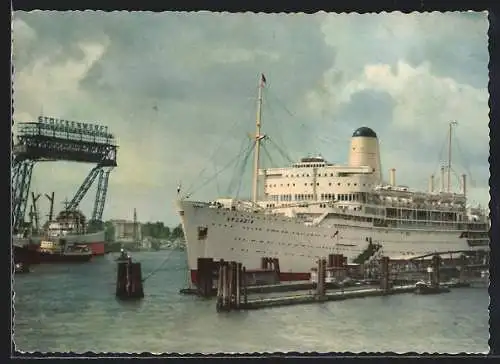 AK Hamburg, Passagierschiff Arcadia im Hafen