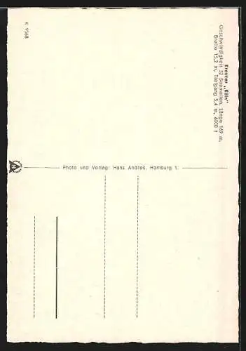 AK Kriegsmarine, Kreuzer Köln im Hafen