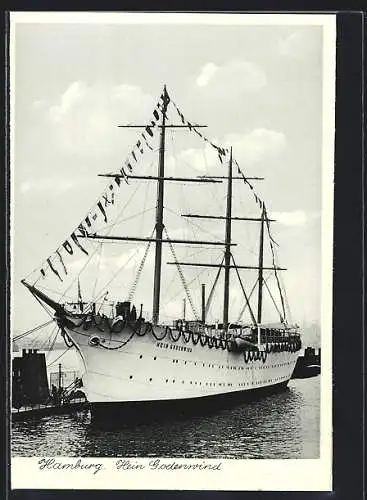 AK Hamburg, Segelschiff-Jugendherberge Hein Godewind