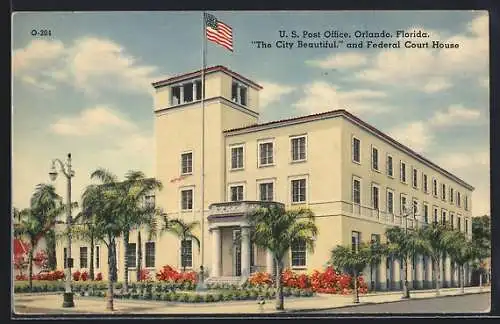 AK Orlando, FL, United States Post Office, The City Beautiful and Federal Court House