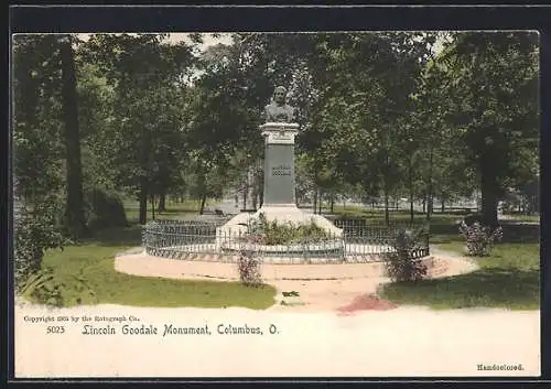 AK Columbus, OH, Lincoln Goodale Monument