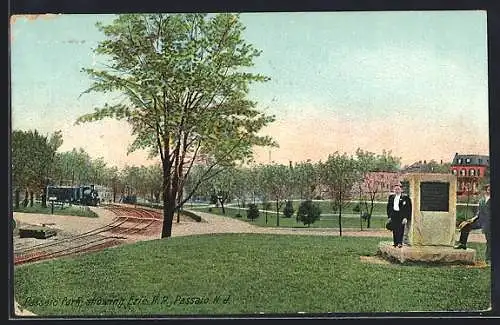 AK Passaic, NJ, Passaic Park, showing Erie R. R.