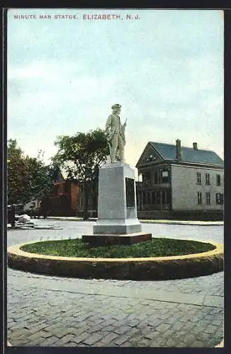 AK Elizabeth, NJ, Minute Man Statue