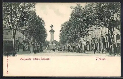 AK Torino, Monumento Vittorio Emanuele