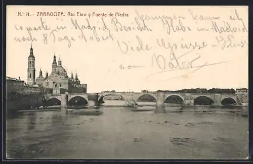 AK Zaragoza, Rio Ebro y Puente de Piedra