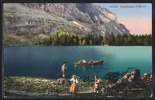 AK Seealpsee, Ruderer auf dem See