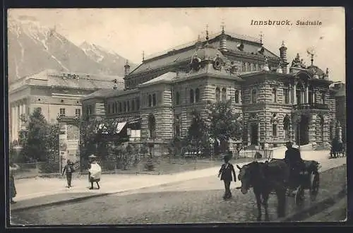 AK Innsbruck, Strasse an den Stadtsälen