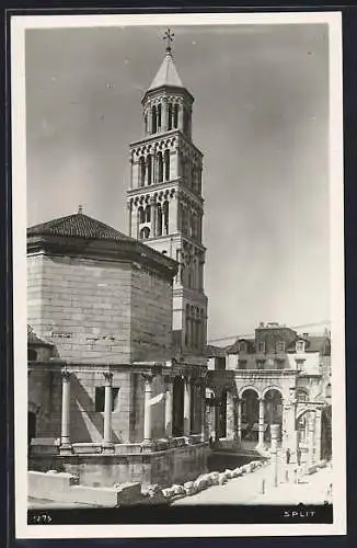 AK Split, Kathedrale mit Säulengang