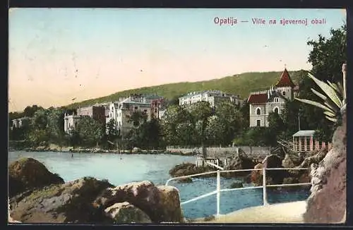 AK Opatija, Ville na sjevernol obali