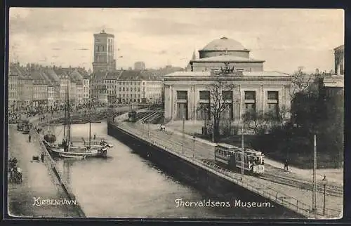 AK Kjobenhavn, Kanal bei Thorvaldsens Museum