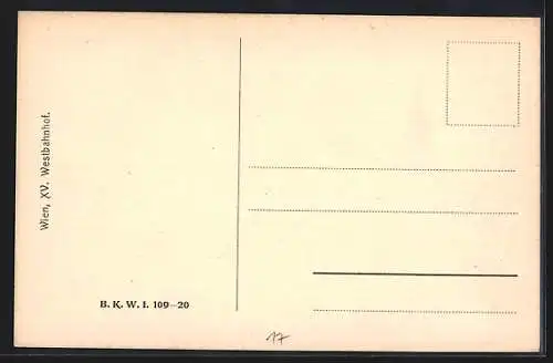AK Wien, Westbahnhof im Sonnenschein