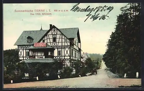 AK Waldems i. T., Gasthaus Tenne von Carl Bachon