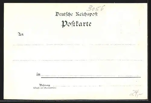 Lithographie Bad Rehburg, Walsens Hotel am Concertplatz, Sanatorium Michaelis