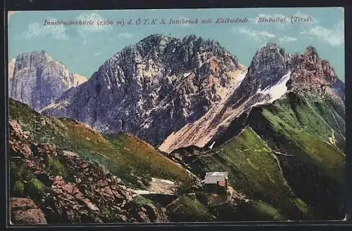 AK Innsbruckerhütte, Totale mit Kalkwände, Stubaital