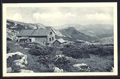 AK Graf Meran-Schutzhaus, Berghütte auf der Hohen Veitsch