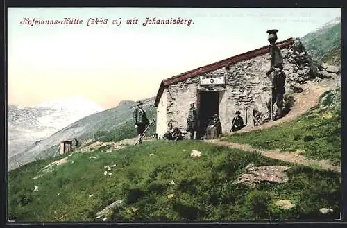 AK Hofmanns-Hütte mit Johannisberg