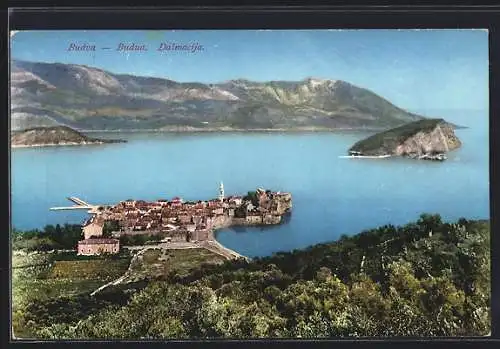 AK Badva, Ortsansicht aus der Vogelschau