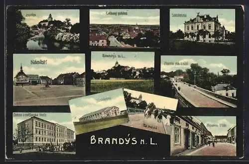 AK Brandys n. L., Celkovy pohled, Sokolovna, Zamek & Namesti