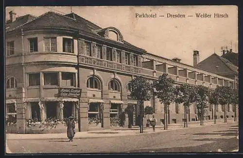 AK Dresden-Weisser Hirsch, Blick auf das Parkhotel