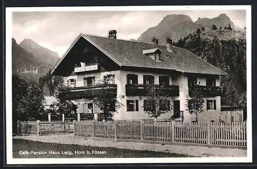 AK Horn / Schwangau, Cafe Pension Haus Lang