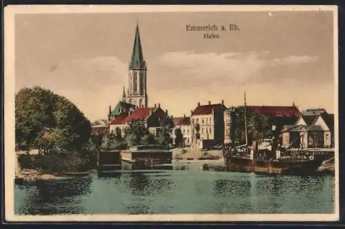 AK Emmerich a. Rh., Hafen