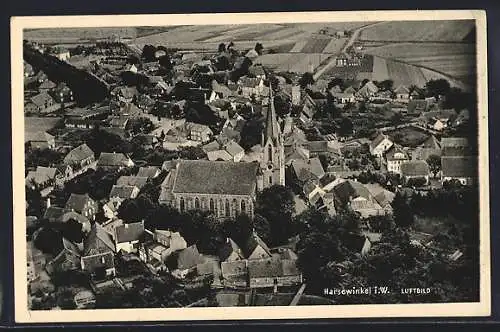 AK Harsewinkel, Gesamtansicht vom Flugzeug aus