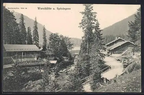 AK Wurzhütte am Spitzingsee mit Brecherspitze