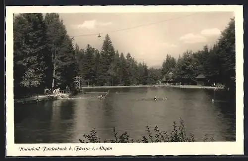 AK Füssen, Badespass im Naturbad Faulenbach