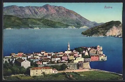 AK Budva, Ortsansicht am Wasser