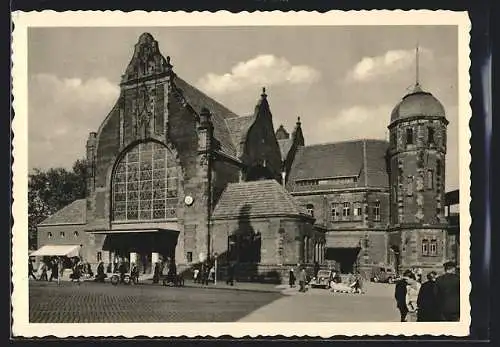 AK Gelsenkirchen, Hauptbahnhof, Frontansicht