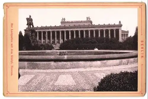 Fotografie unbekannter Fotograf, Ansicht Berlin, Der Lustgarten mit dem köngl. Museum