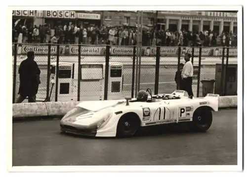 Fotografie Motorsport 1000km Rennen Nürburgring 1970, Rennwagen Porsche 908 Startnummer 11, BG Racing Team