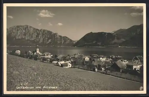 AK Unterach am Attersee, Teilansicht