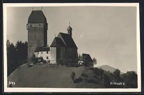 AK Schwaz, Kirche und Festungsturm