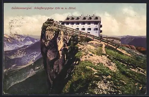 AK Schafberg, Schafbergspitze und Hotel