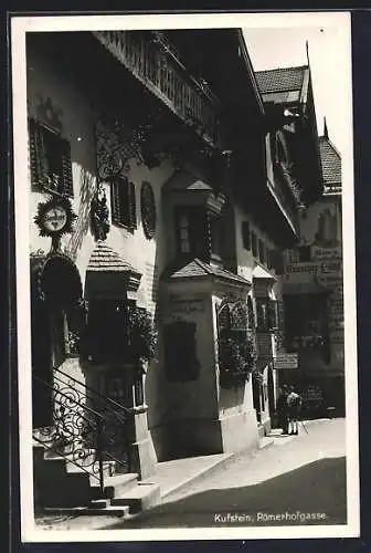 AK Kufstein, Kufsteiner Weinstube in der Römerhofgasse