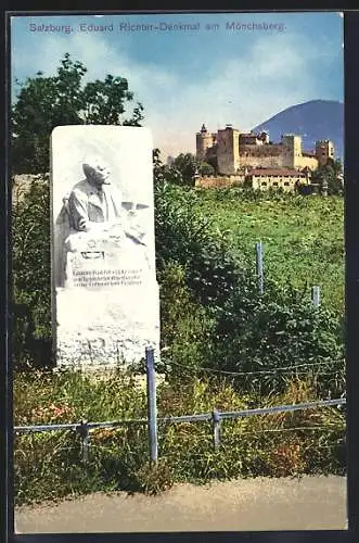 AK Salzburg, Eduard Richter-Denkmal am Mönchsberg